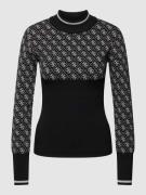 Guess Strickpullover mit Turtleneck Modell 'LISE' in Black, Größe L