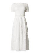 Apart Glamour Cocktailkleid aus Spitze in Offwhite, Größe 36