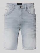 Blend Regular Fit Jeansshorts im Destroyed-Look in Hellgrau, Größe S
