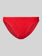 Polo Ralph Lauren Bikini-Hose mit Label-Strukturmuster in Rot, Größe X...
