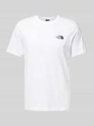 The North Face T-Shirt mit Label-Print in Weiss, Größe L