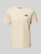 The North Face T-Shirt mit Label-Print Modell 'SIMPLE DOME' in Beige, ...