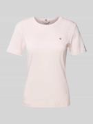 Tommy Hilfiger T-Shirt mit Streifenmuster Modell 'CODY' in Hellrosa, G...