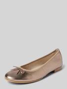 Tamaris Ballerinas in unifarbenem Design in Rose Gold, Größe 37