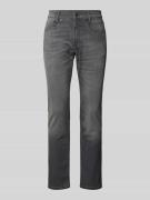 MAC Slim Fit Jeans mit Knopfverschluss Modell "ARNE PIPE" in Hellgrau,...