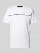 Tom Tailor T-Shirt mit Label-Print in Weiss, Größe S