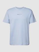 Tom Tailor Denim T-Shirt mit Label-Print in Hellblau, Größe S