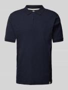 Fynch-Hatton Regular Fit Poloshirt im unifarbenen Design in Marine Mel...