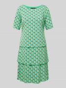 Betty Barclay Knielanges Kleid mit Allover-Print in Gruen, Größe 36