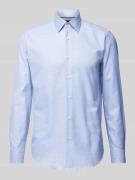 BOSS Regular Fit Business-Hemd mit Allover-Muster Modell 'Joe' in Bleu...