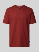 BOSS T-Shirt in unifarbenem Design Modell 'TIBURT' in Bordeaux, Größe ...