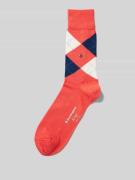 Burlington Socken mit grafischem Muster Modell 'KING' in Koralle, Größ...