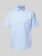 Eterna Modern Fit Business-Hemd mit Brusttasche in Bleu, Größe 39