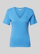 Tommy Hilfiger T-Shirt mit V-Ausschnitt Modell 'CODY' in Bleu, Größe S