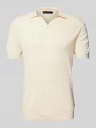Drykorn Regular Fit Poloshirt mit V-Ausschnitt Modell 'Braian' in Offw...