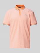 Tom Tailor Regular Fit Poloshirt mit Kontraststreifen in Orange, Größe...