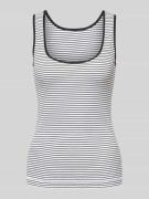 Lanius Tanktop in unifarbenem Design in Weiss, Größe 42