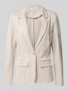 Fransa Blazer mit Glencheck-Muster in Beige, Größe M