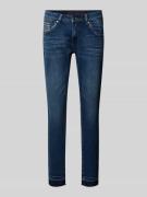 Blue Monkey Skinny Fit Jeans mit Paillettenbesatz Modell 'CHERRY' in B...