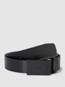BOSS Gürtel mit Label-Detail Modell 'Tion' in Black, Größe 110