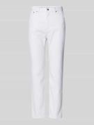 Mango Jeans in unifarbenem Design Modell 'CLAUDIA' in Weiss, Größe 38