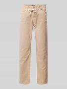 OPUS Regular Fit Jeans mit Bindegürtel Modell 'Louis fresh' in Beige, ...