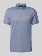 Polo Ralph Lauren Tailored Fit Poloshirt mit Label-Stitching in Royal,...