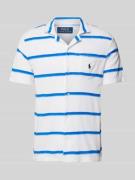 Polo Ralph Lauren Regular Fit Poloshirt mit Streifenmuster in Weiss, G...