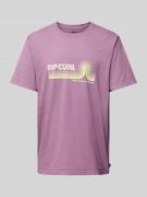 Rip Curl T-Shirt mit Label-Print Modell 'MUMMA' in Flieder, Größe S