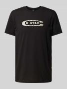 G-Star Raw T-Shirt mit Label-Print in Black, Größe S