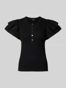 Lauren Ralph Lauren Blusenshirt mit Volantärmeln Modell 'CAMESON' in B...