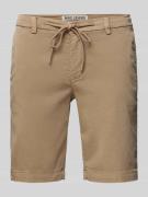 MAC Regular Fit Shorts mit Tunnelzug in Camel, Größe 30