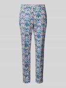 Brax Slim Fit Hose mit grafischem Muster Modell 'MARON' in Blau, Größe...