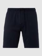 Schiesser Sweatshorts mit Karomuster Modell 'Boxer' in Marine, Größe 4...