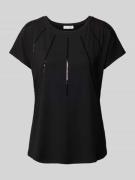 Christian Berg Woman T-Shirt mit Paillettenbesatz in Black, Größe 38