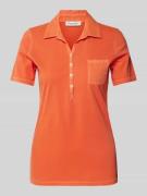 Marc O'Polo Poloshirt mit Brusttasche in Orange, Größe XS