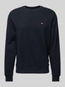 Napapijri Sweatshirt mit Logo-Stitching Modell 'BALIS' in Black, Größe...