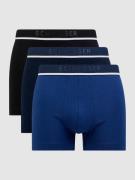 Schiesser Trunks mit Stretch-Anteil im 3er-Pack in Blau, Größe M