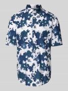 OLYMP Level Five Regular Fit Freizeithemd mit floralem Muster in Marin...