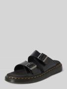 Dr. Martens Slides aus Leder mit Dornschließe Modell 'Josef' in Black,...