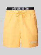 Calvin Klein Underwear Badehose mit elastischem Label-Bund in Orange, ...