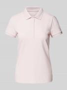 Montego Regular Fit Poloshirt in unifarbenem Design in Rose, Größe XS