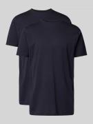 Lerros T-Shirt mit Rundhalsausschnitt im 2er-Pack in Marine, Größe S