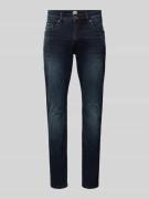 Petrol Slim Fit Jeans im 5-Pocket-Design in Black, Größe 31/32