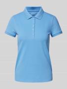 Montego Regular Fit Poloshirt in unifarbenem Design in Blau, Größe S