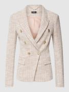 Liu Jo White Blazer mit Strukturmuster in Beige, Größe 42