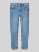 Mango Skinny Fit Jeans mit Eingrifftaschen in Blau, Größe 128