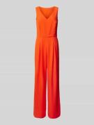 Esprit Jumpsuit in unifarbenem Design in Orange, Größe 36