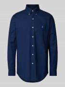 Polo Ralph Lauren Custom Fit Freizeithemd mit Logo-Stitching in Marine...