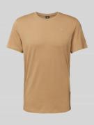 G-Star Raw T-Shirt in unifarbenem Design in Hellbraun, Größe S